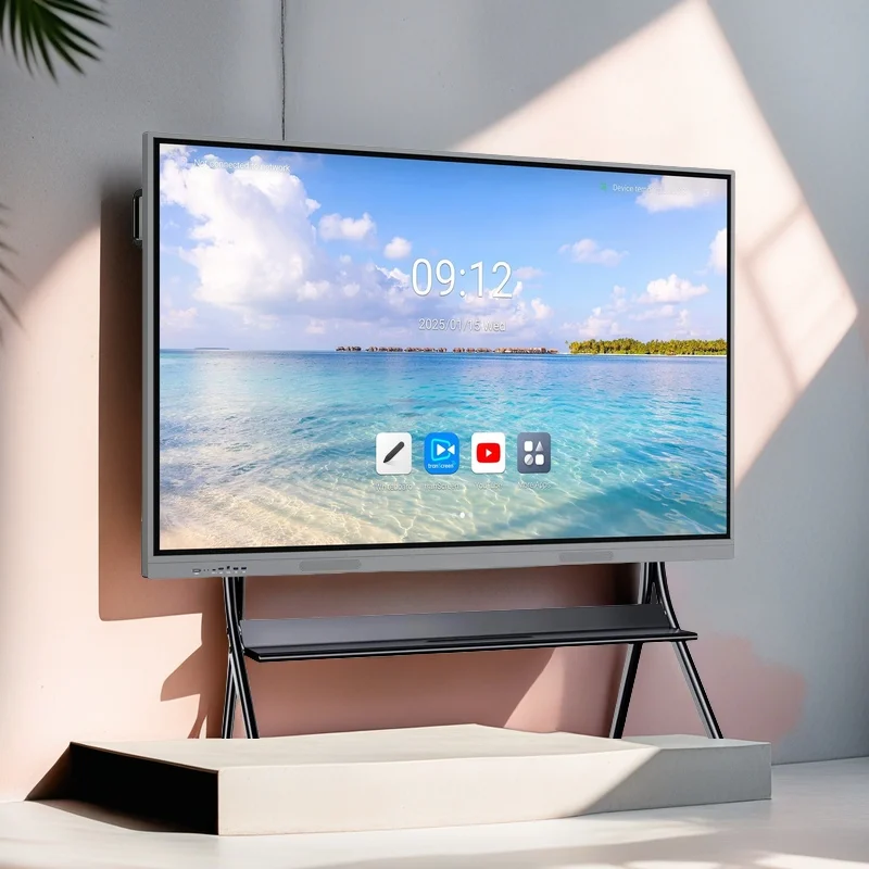 smart-boards-carrello-smart-board-regolabile-in-altezza-per-schermi-da-42-a-75-pollici-ruote-di-bloccaggio-e-capacita-di-176-libbre-per-mobi-liscio
