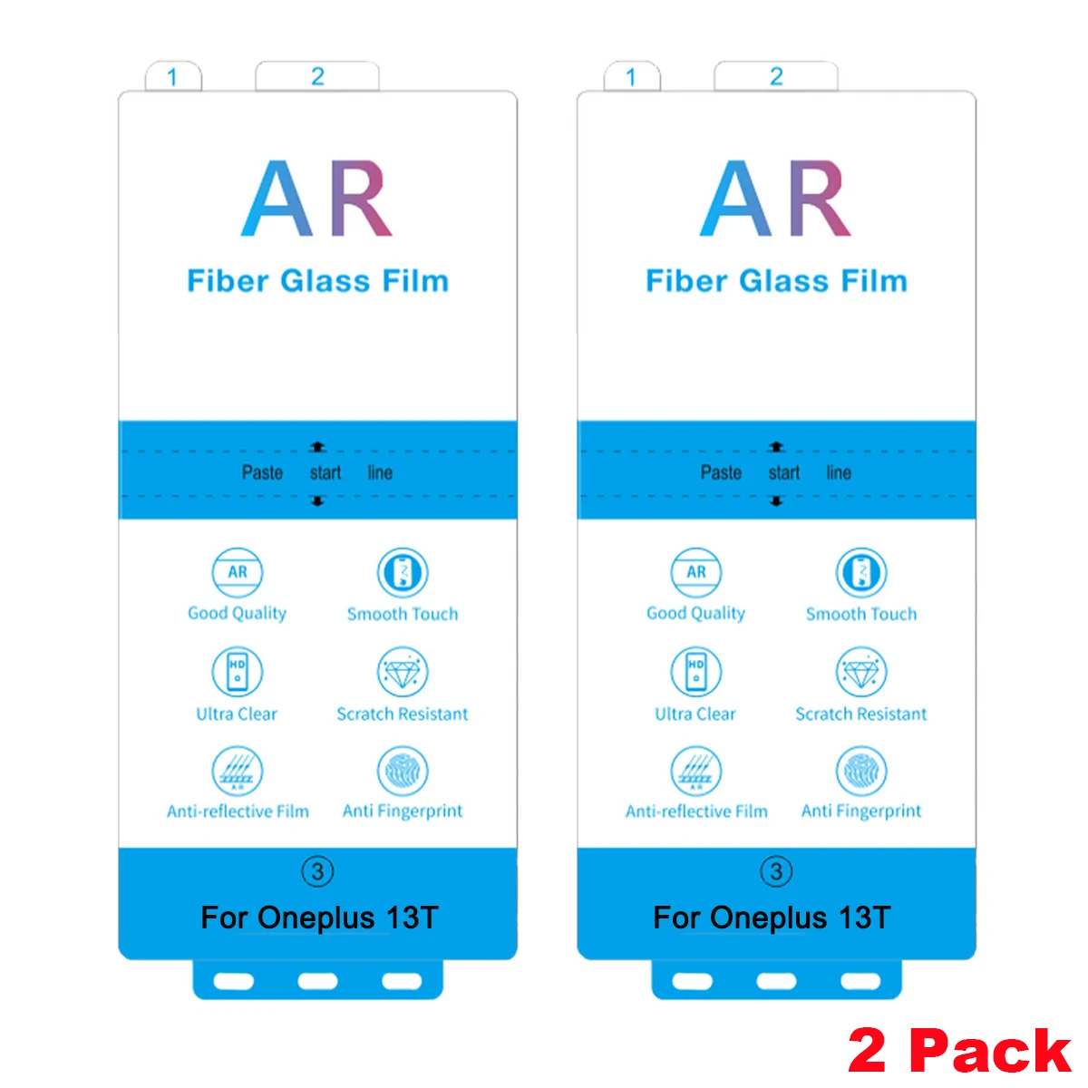 

2 Pack HD Anti Reflection AR Film For Oneplus 13T Screen Protector AR Enhanced Transparency Film For Oneplus 5 Pro