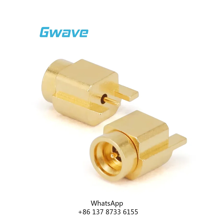 G3PO (SMPS) RF Connector Male Brass Surface Mount PCB DC-100GHz For RF Applications