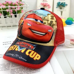 Lightning McQueen Cars Cars Cartoon Boys and Children Baseball Cap Creative Peripheral Anti-UV Sun Hat Sun Hat Gift Wholesale