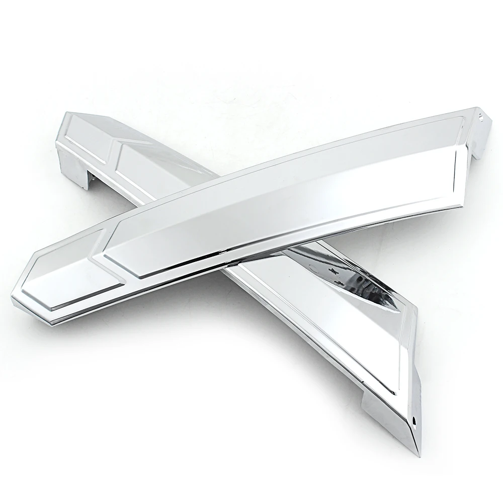 Silver Saddle Bag Hinge Covers For Victory Cross Country Magnum Hard-Ball Cross Roads 2010-2017 Motorcycle 1 Pair