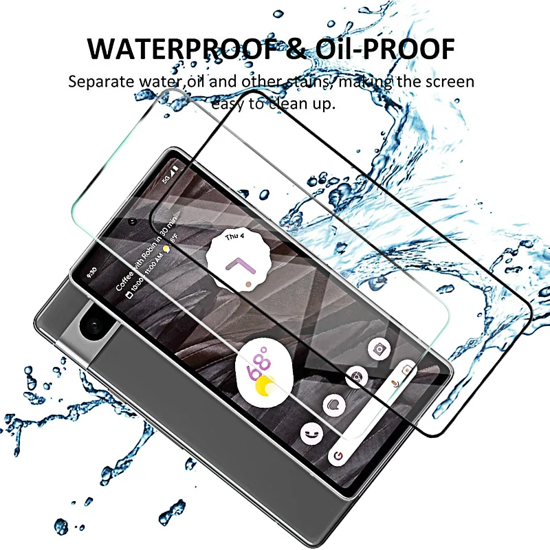 4-1Pcs Tempered Glass on For Google 7A 6a 5a 4a 5g 8 Pro Screen Protector Glass for Pixel 7 6 5 4 A Safety Protective Glass Film