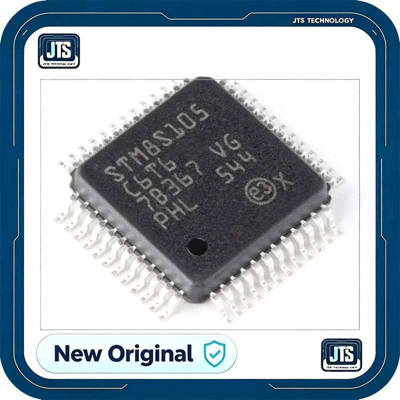 (100%Original & New)STM8S105C6T6 IC MCU 8BIT 32KB FLASH 48LQFP Electronic Components STM8S105C6T6
