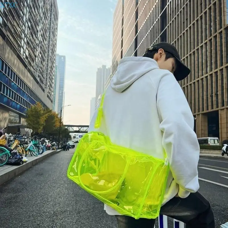 

X7XC Portable Clear Toiletry Bag for Travel and Business Large Capacity Shoulder Bags