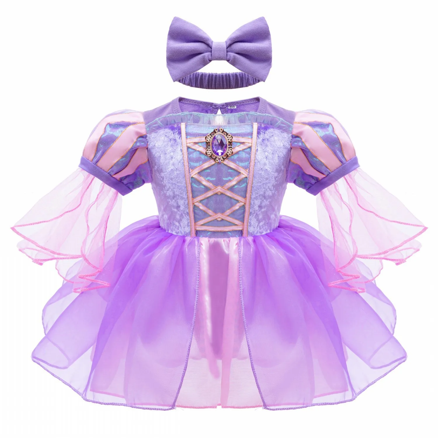 الجنية طفل رضيع فتاة صوفيا قزم فستان الأميرة رومبير الرضع فستاين سهرة/فساتين الحفلات عيد الميلاد 1 2 سنة الوليد حفلة عيد ميلاد بذلة #3