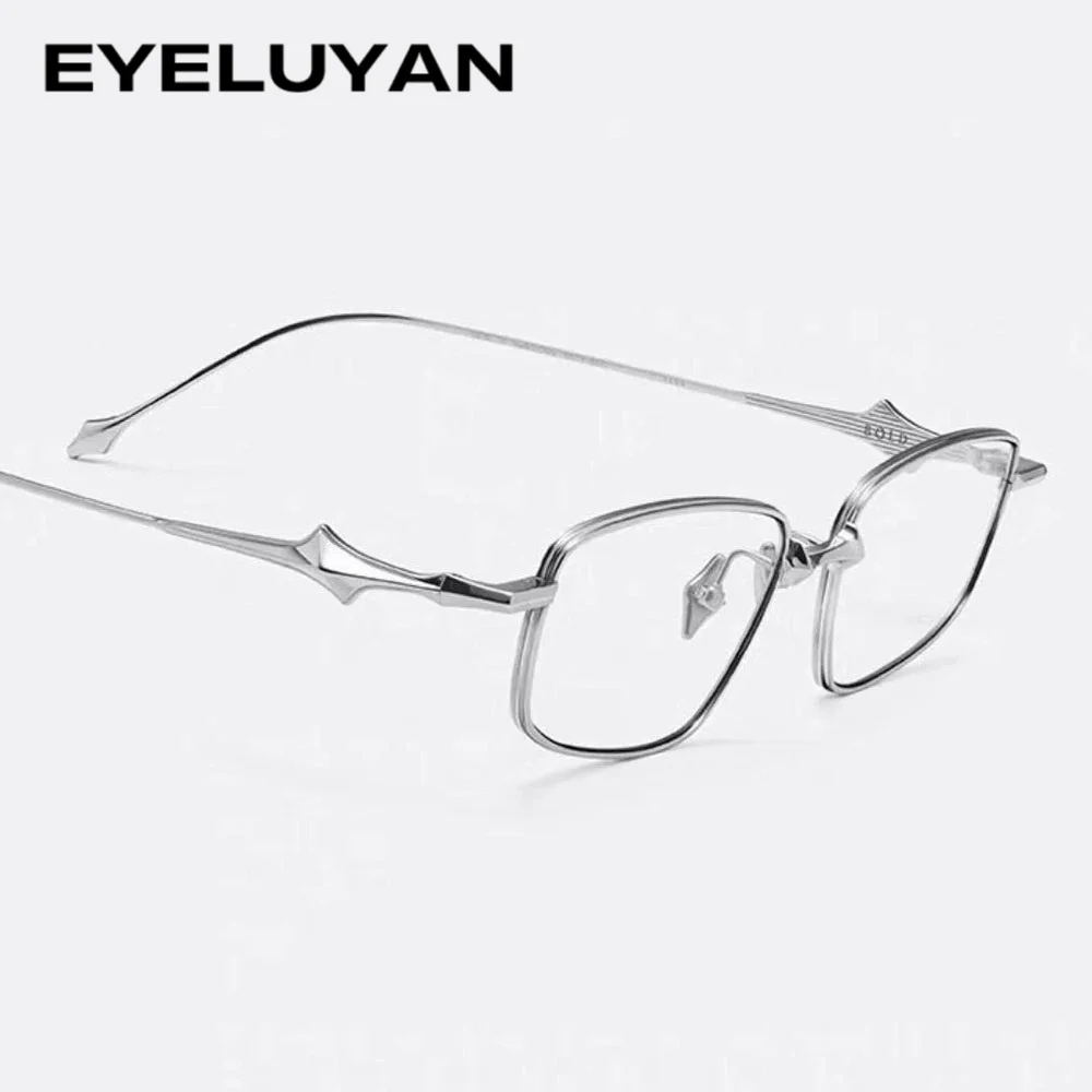 

Новые оптические оправы для очков 2026 года, унисекс, корейский стиль, титановые, ретро, для коррекции зрения, от миопии, прозрачные