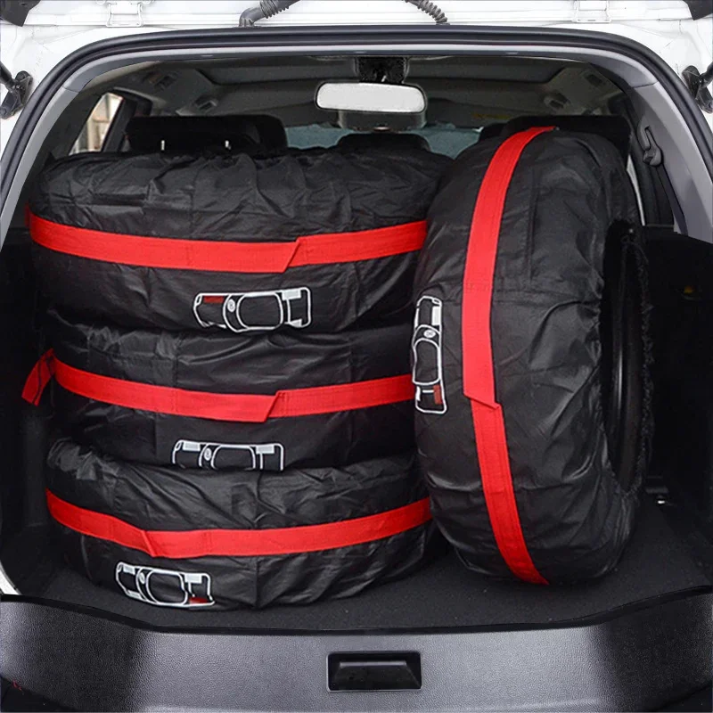 Tire Storage Bags Dustproof Waterproof S/L Universal Car Spare Cover Case Polyester Vehicle Wheel Protector Portable Wheel Bags