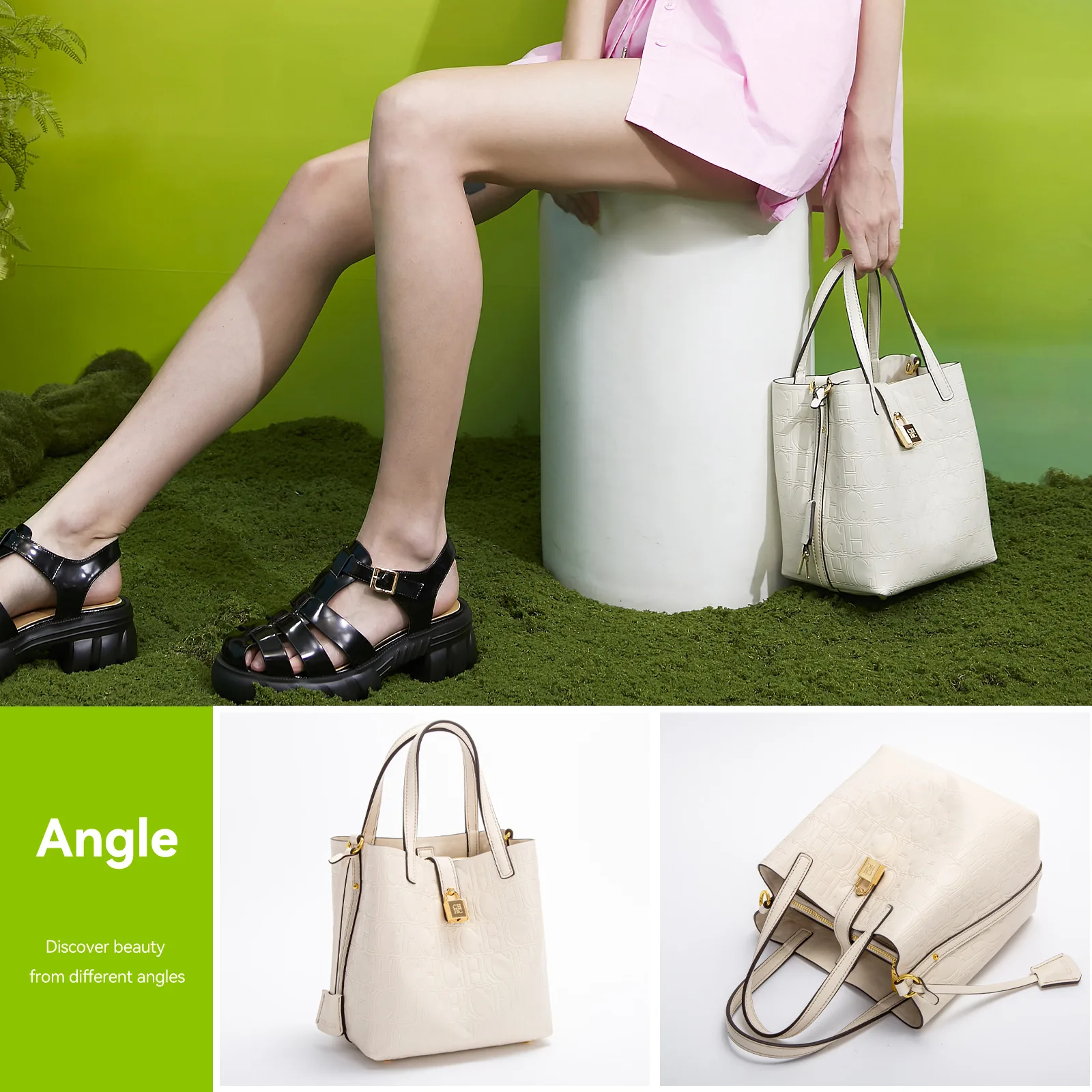 

Classic Top Handle Bag, Women‘s Solid Color Tote with Embossed Detail, Minimalist & Chic, Office Ready Purse