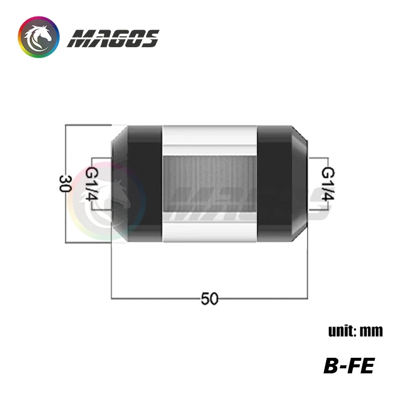 B-FE Metal Water Cooling Filter With High Flow Rate And Low Water Resistance, 0.058MM Hole DIY G1/4'' Thread,250 Mesh Filter Net
