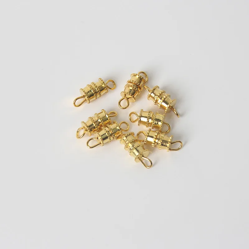 10PCS/Lot 5x7mm Gold Silver DIY Spiral Connection Buckle Beaded Bracelet Necklace Joint Connectors Handmade Jewelry Accessories