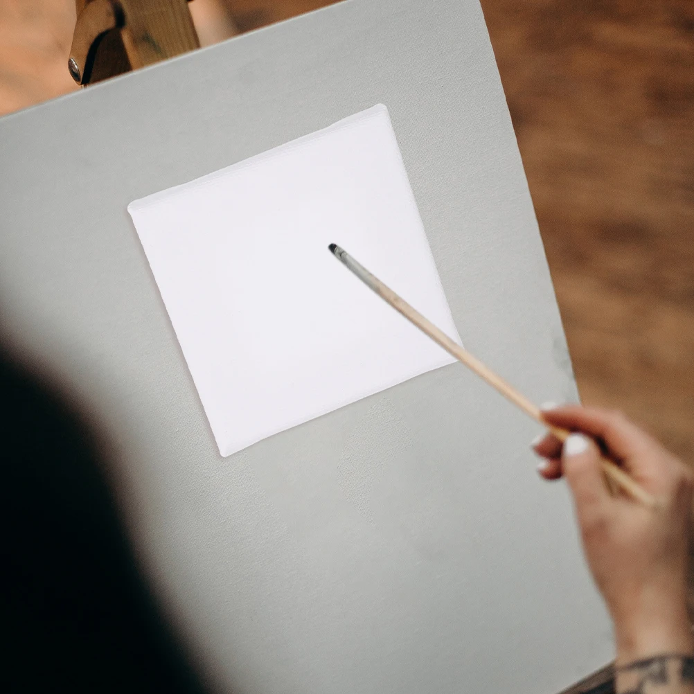 6 قطع قماش فارغ مع إطار مجموعة قماش اللوحة الصغيرة للفنون والحرف اليدوية والمشروعات المدرسية واللوازم الفنية المحمولة لجميع مستويات المهارات #4