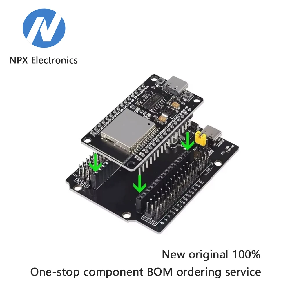 

USB Type-C ESP32 Development Board CH340C WiFi + Bluetooth Ultra-Low Power Dual-Core Expansion Board
