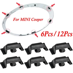 6Pcs / 12Pcs dla MINI Cooper S One Countryman R55 R56 R60 F54 F55 F56 F60 F60 Countryman reflektor samochodowy rama reflektora klip mocujący