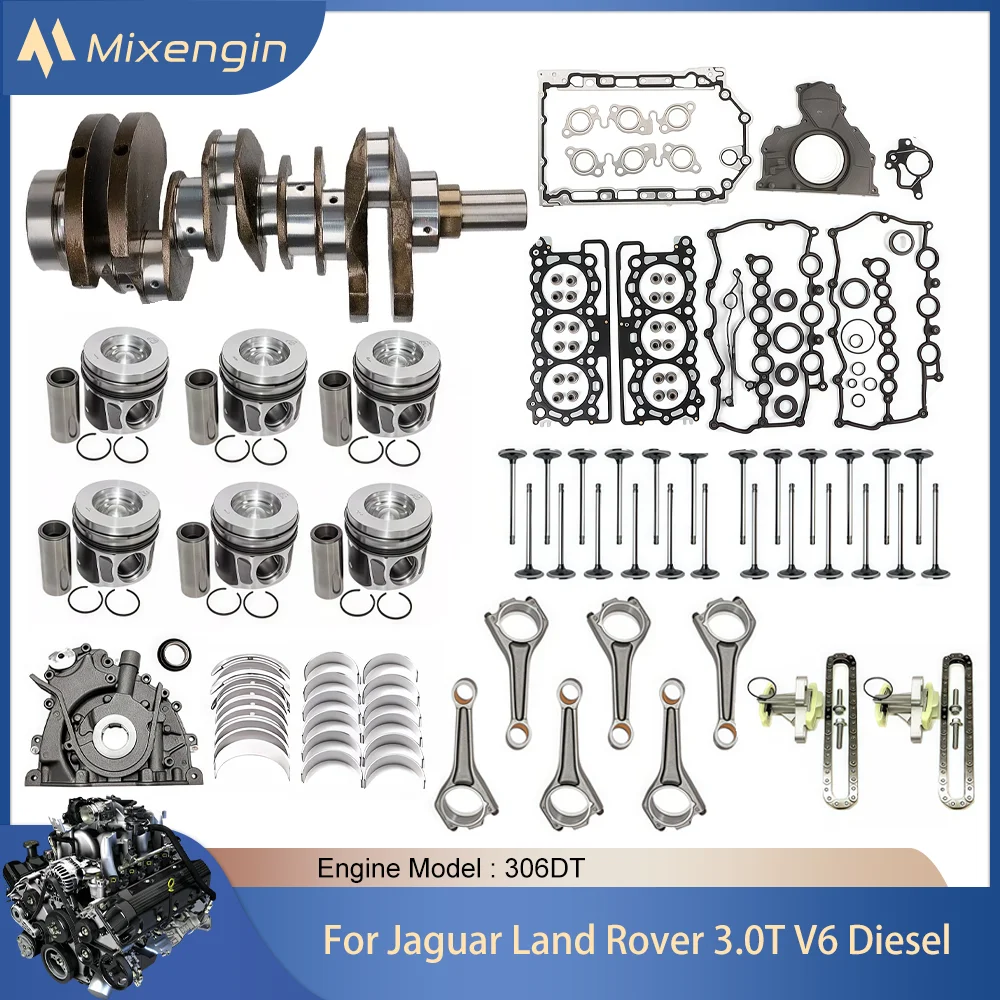 Kit de reconstrucción de junta de cigüeñal de motor 306DT para Jaguar F-PACE XF XF Land Rover Discovery Range Rover 3,0 T V6 diésel