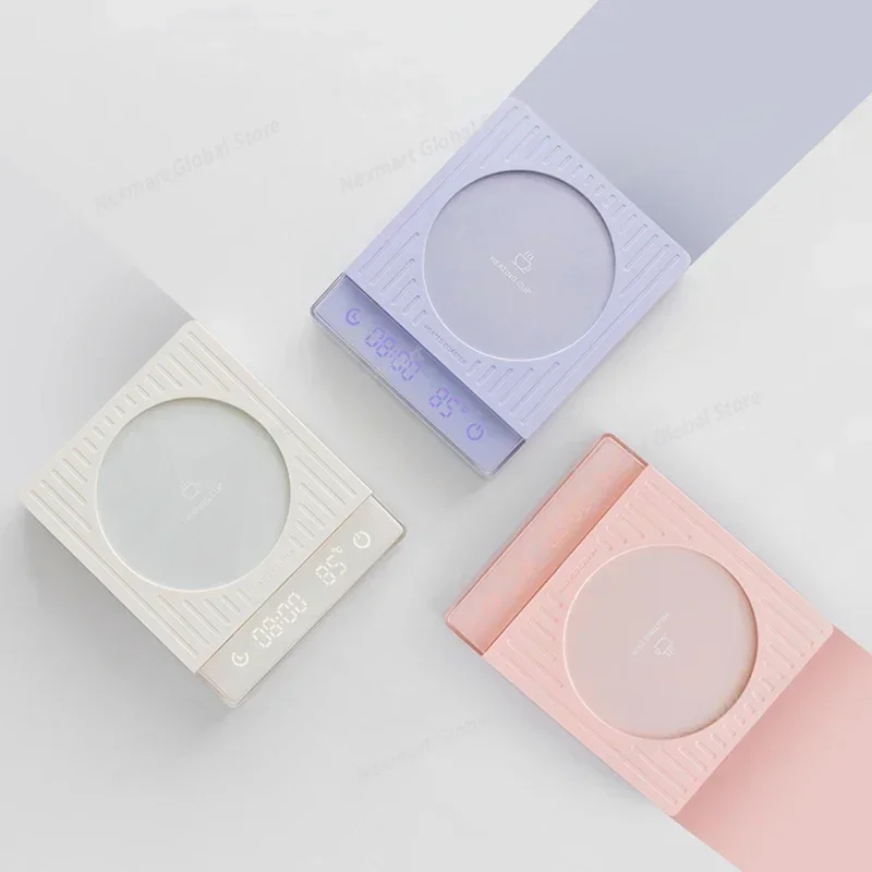 Household Smart Thermostatic Cup Warmer Digital Touch Control Heating Pad Silicone Anti-scald Multi-function Desktop Mug Heater