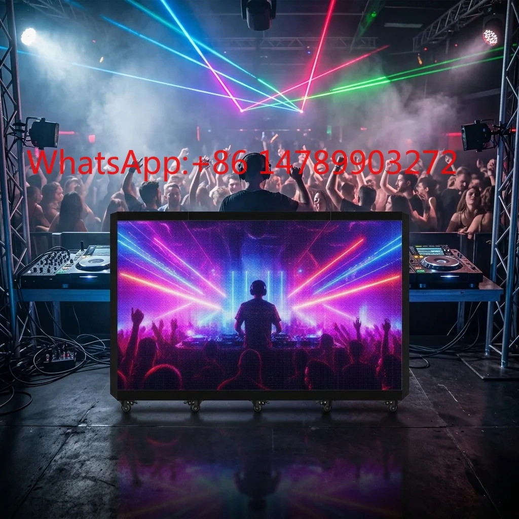 Small Size P1.86 UHD LED DJ Booth Front Desk Screen Soft Flexible Splicing Module