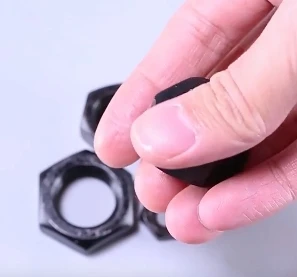 Black Carbon Steel 8.8 Grade Fine Thread Thin Hex Nuts M8 M10 M12 M14 M16 M18 M20 Half Height Nuts for Machinery Fasteners