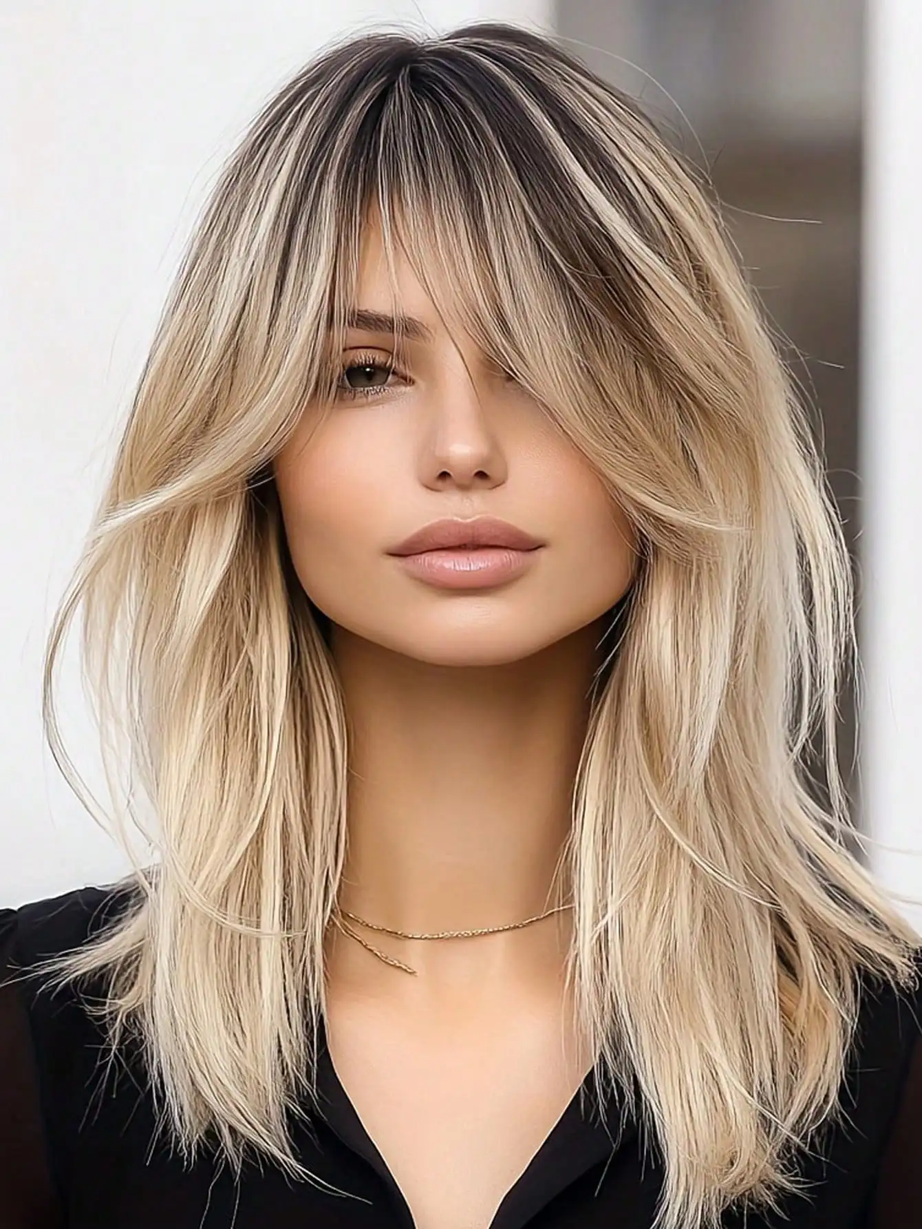 

Free Shipping on Orders Over $2918 Inch Women Ombre Golden Color Wig, Layered Straight Hair With Bangs, Suitable For Daily, Party, Wedding, Music Festival, Mother's Day, Halloween, Christmas And Other Occasions, Also Can Be A Gift For Girlfriend