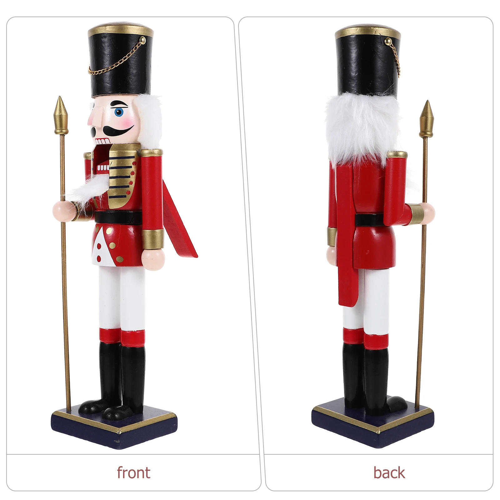 

Nutcracker Ornament Wood Craft Puppet Figure Desktop Decoration Soldier Statue Gift Traditional