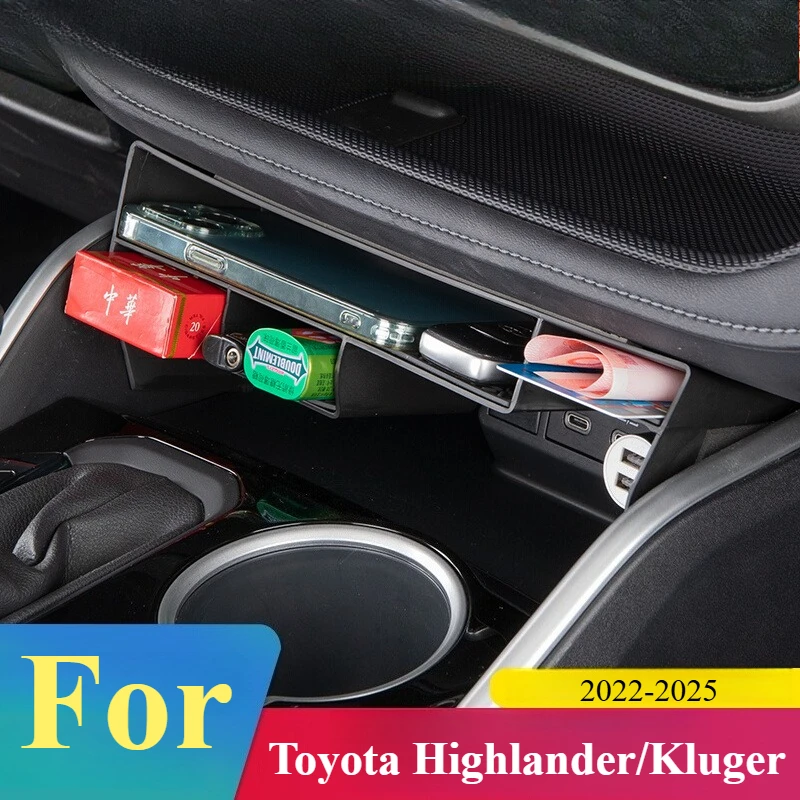 For Toyota Highlander/Kluger 2022-2025: Precision ABS Storage System - Carbon Fiber Texture Organizers w/Anti-Rattle Tech