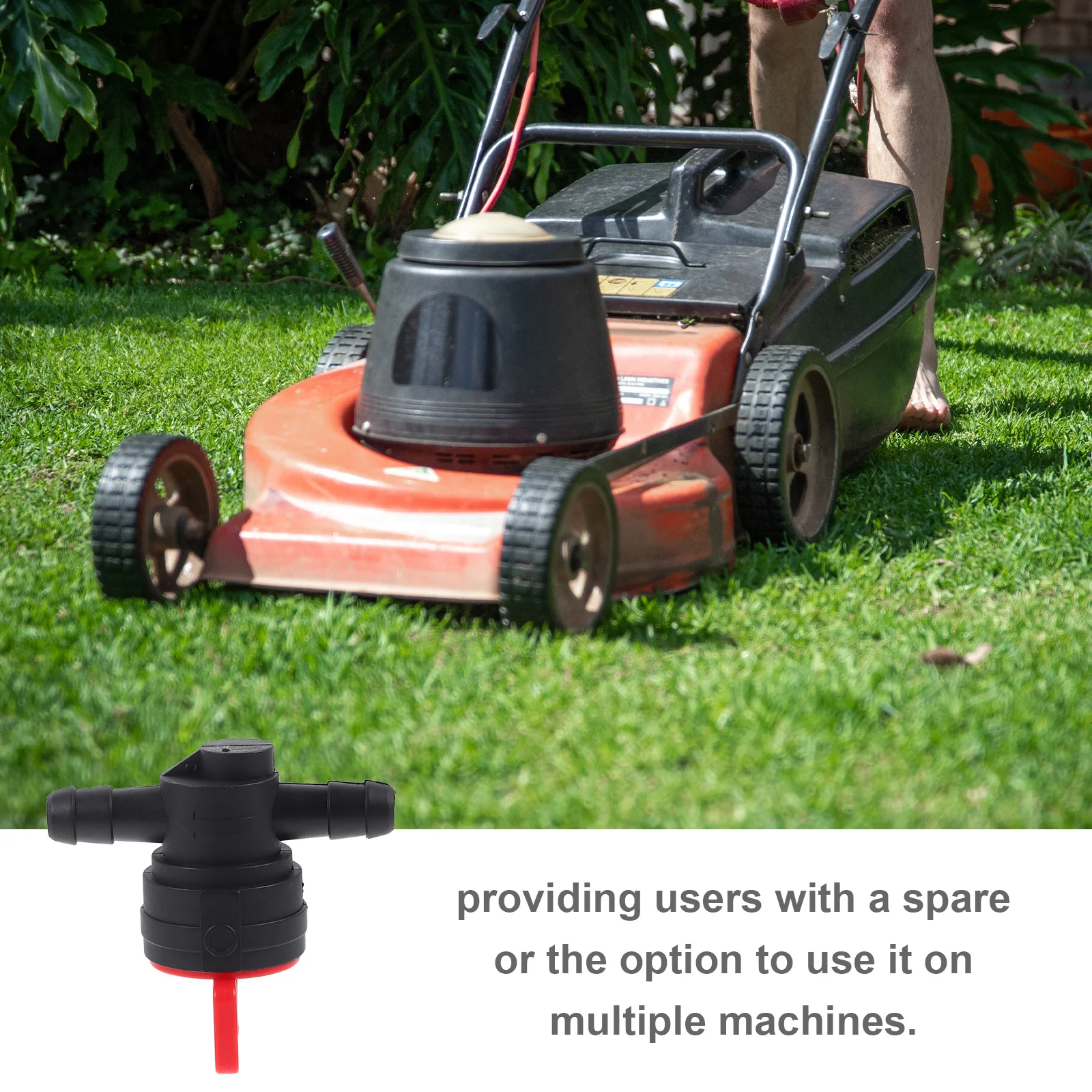 

2Pcs Engine Shut off Valve Straight Control Durable Plastic Abs Valves for Garden Tools Agriculture Horticulture
