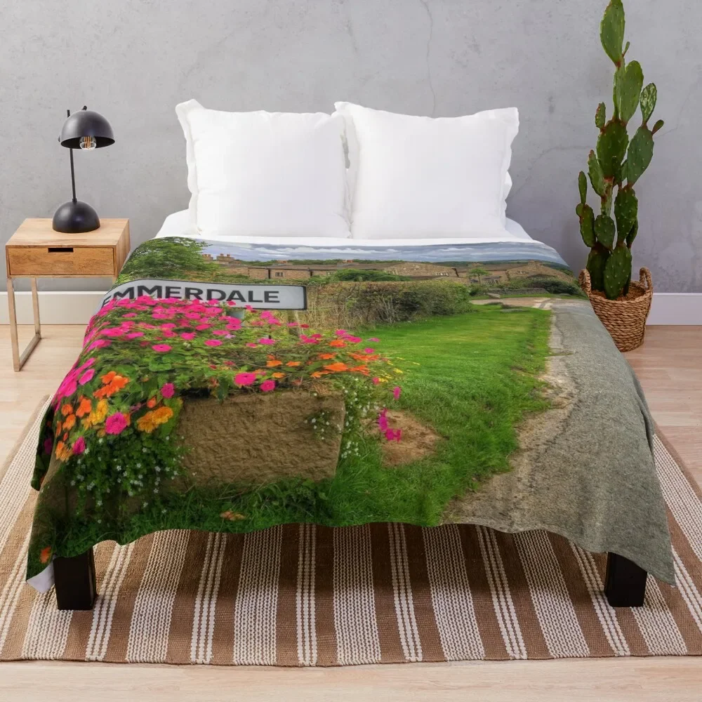 

The Village Of Emmerdale Throw Blanket Luxurious Soft Blanket Holiday Gift for Family