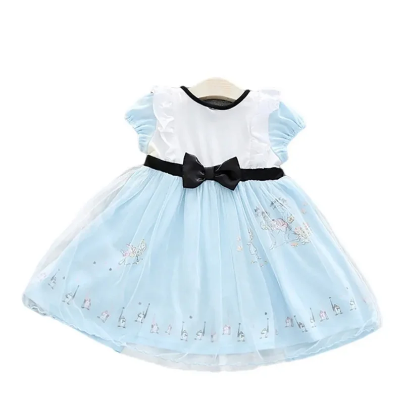 Little Girl Princess Costume Children Baby Girl Alice Dress Newborn Baby Alice in Wonderland Costume Kids Birthday Party Dress