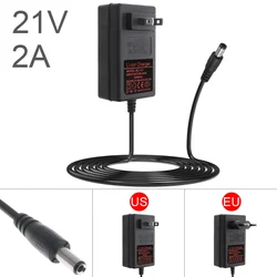 21V 2A Lithium Battery Charger Electric Screwdriver 18V 5Series 18650 Lithium Battery Wall Charger Power Adapter Charger EU / US