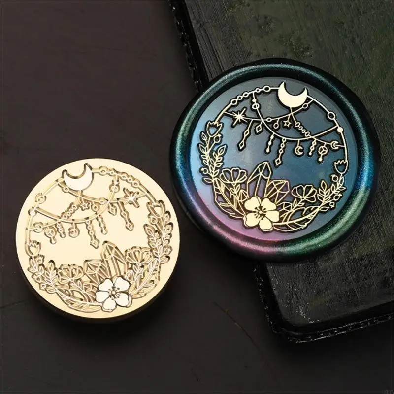 Compasses Wax Seal Stamp Astronomical Series Sealing Waxed Stamp for Album Card