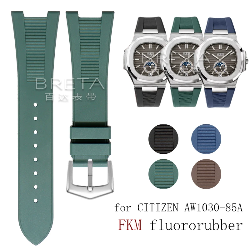 

Резиновые ремешки для часов из FKM, 25x12 мм, вогнутые, для Citizen AW0130-85X/A/Z/M, силиконовый ремешок для дайвинга, замена ремешков для часов, мужской браслет.