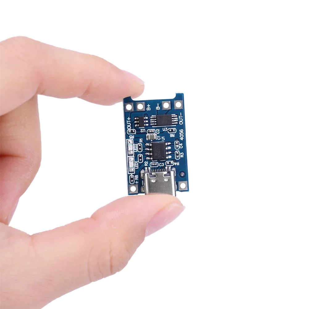 20-1 pces 4.5v-5v 1a micro usb/tipo-c/mini tp4056 módulo de carregador de bateria de lítio placa de carregamento com funções de proteção li-ion