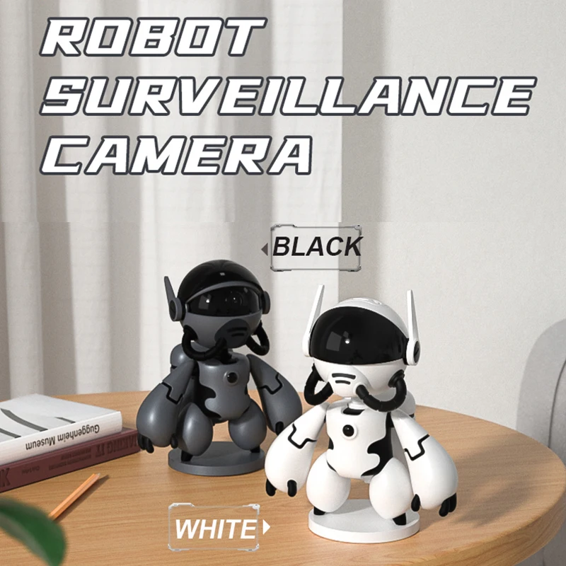 

Robot Camera WIFI Mini Cameras 2MP IP Indoor Cam Wireless PTZ Monitor Audio Video Security Surveillance 1080P Night Vision