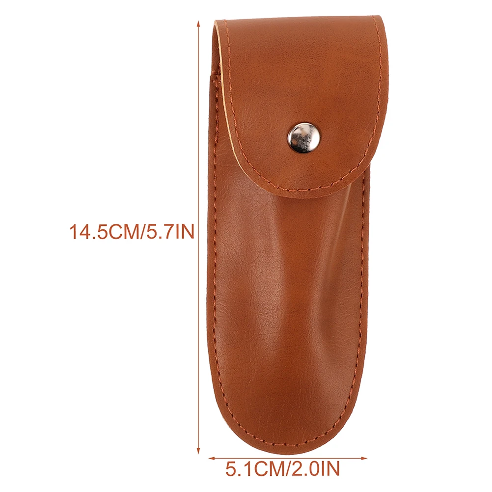 

3 Pcs Harmonica Case Instrument Storage Bag Protector Portable Brown Carry