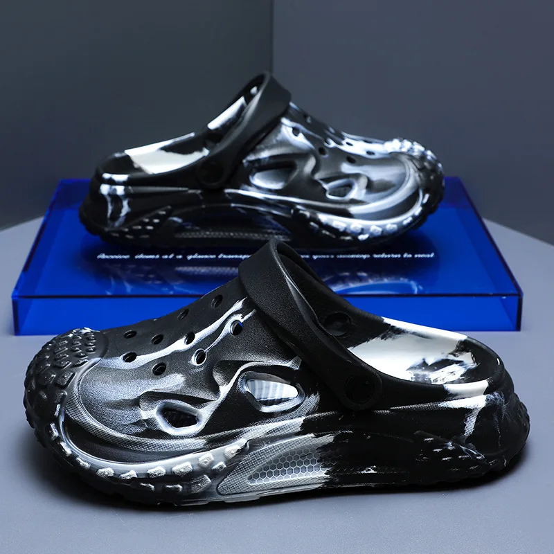 EVA hole shoes men's 2026 new beach non-slip, anti-bacterial bag head sports slippers women's summer wear