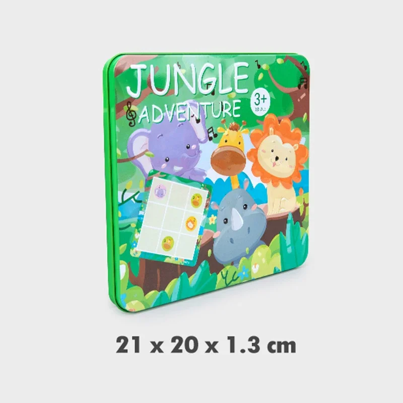 Crianças montessori pensando sudoku brinquedos quebra-cabeça magnético caixa de lata viagem educação precoce número jogos de tabuleiro sensorial