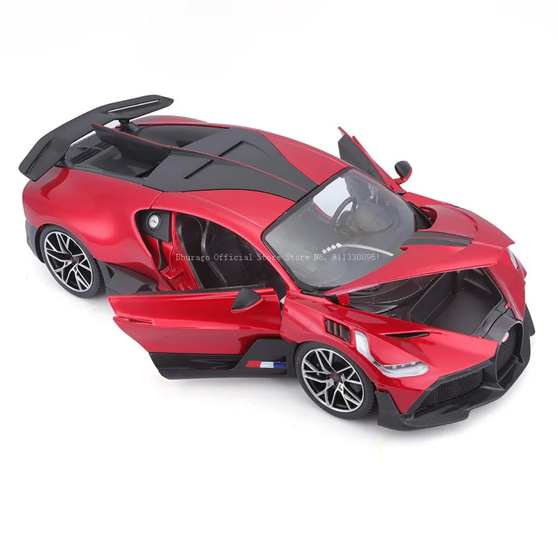 Bburago 1:18 Bugatti Divo Supercar red Alloy Luxury Classic Car Die Casting Car Model Toy Collection Gift