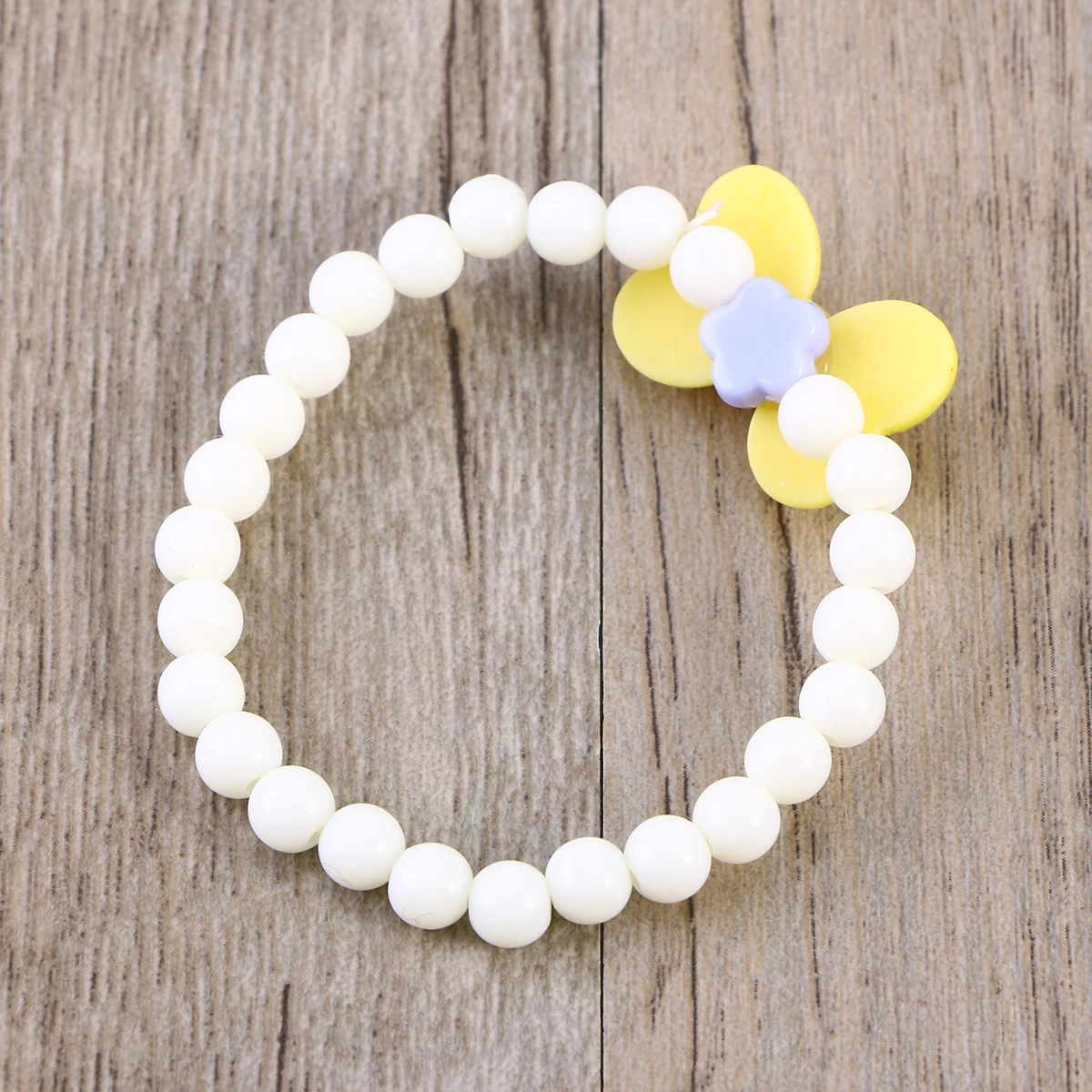 

6 Pcs Kids Bracelets Color Beaded Colorful Party Favor Baby Girl Cartoon Adorable Safe Material Perfect Gift Child