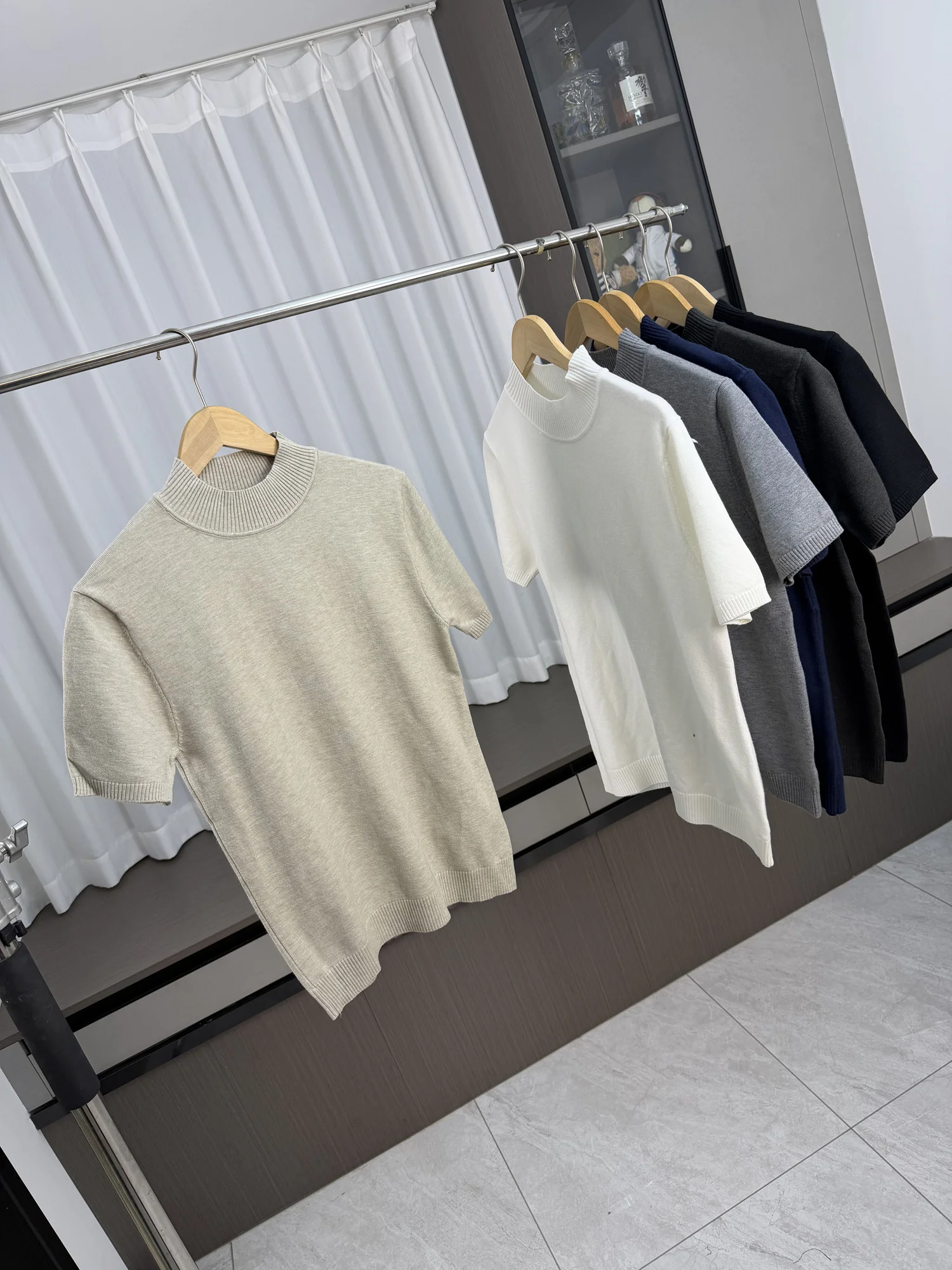 

LARSERE: Ассорти трикотажных изделий! Мужской осенне-зимний свитер с высоким воротником, простой, универсальный, свободного кроя, для повседневной носки