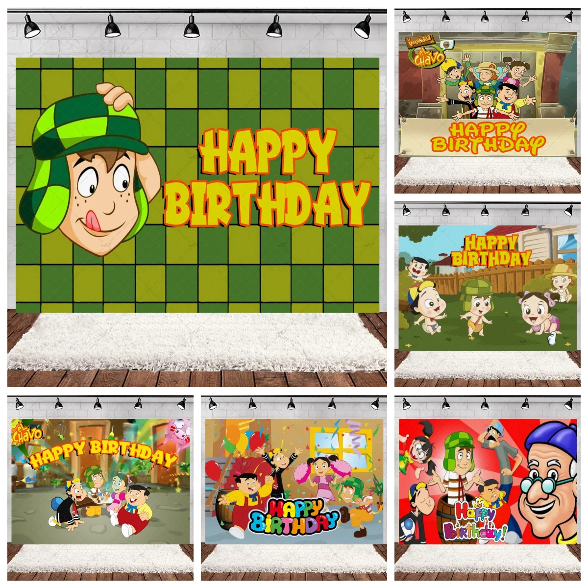 

Mexico Dennis the Menace Theme Party Decorations Cartoon El Chavo del Ocho Backdrop Photography Background Kid Boy Baby Gifts