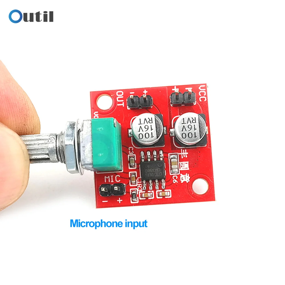 LM386 Electret Microfoon Versterker 4-12V Microfoon Pickup Module Kan Rijden Oortelefoon Mini Power Luidsprekers Met Volumeregeling
