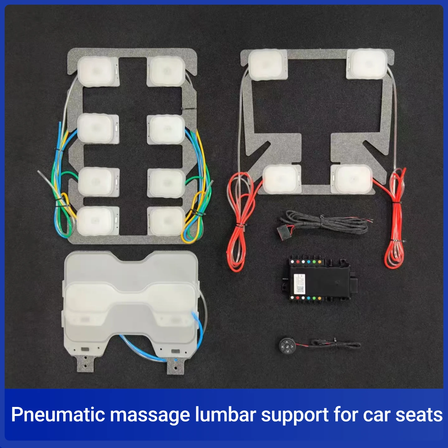

Car seat pneumatic massage, TPU airbag massage, pneumatic massage lumbar support, 12v built-in car massage accessories, 12-point