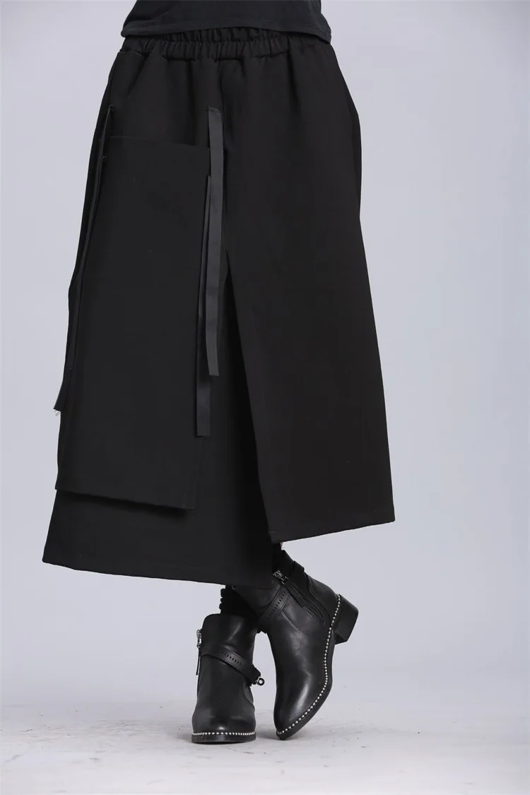 

Women Medieval Black Scottish Kilt Retro High Waist Skirts Masquerade Party Wear Costumes Halloween