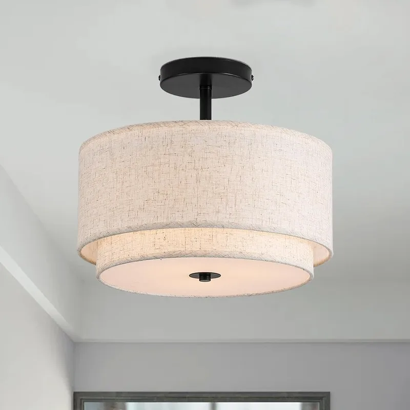 

American-style bedroom ceiling lamp, dining room lamp, entrance hall and corridor light, creative and simple study ceiling lamp