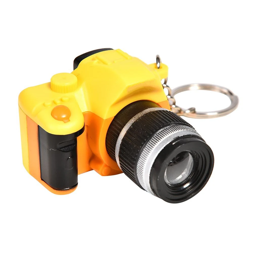Gift Accessorie Mini With sound Led Light Pendant Camera Keychain Simulation Cameras Keychain Flashing Camera