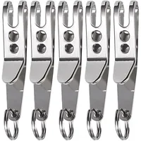 EDC Bag Gear Pocket Suspension Clip with Key Carabiner Clip Outdoor Quicklink Keychain Key Suspension Pocket Clip Camping Gadget