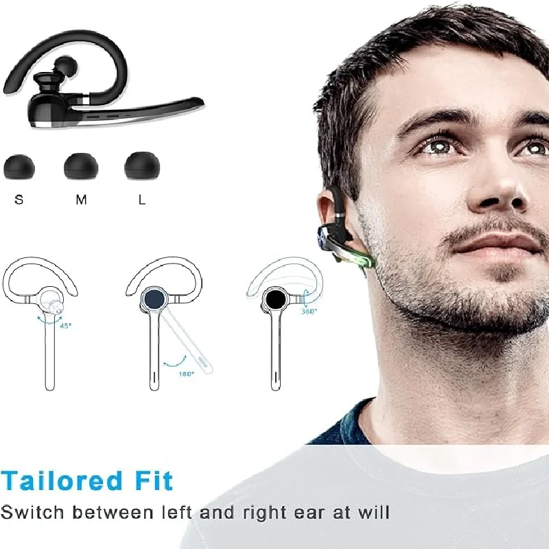 ZLOS G7 سماعة بلوتوث لاسلكية بطارية 72 ساعة مع علبة شحن شاشة رقمية سماعات أذن للأعمال خفيفة الوزن مع زر كتم الصوت #2