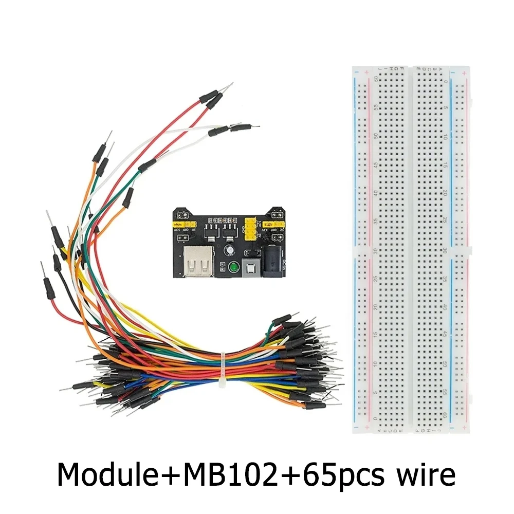 MB-102 Prototype Broodplank 400 830 Punten Soldeerloze PCB Broodplank Jumper Draden Kabel Board DIY Dupont Draad voor Arduino Kit