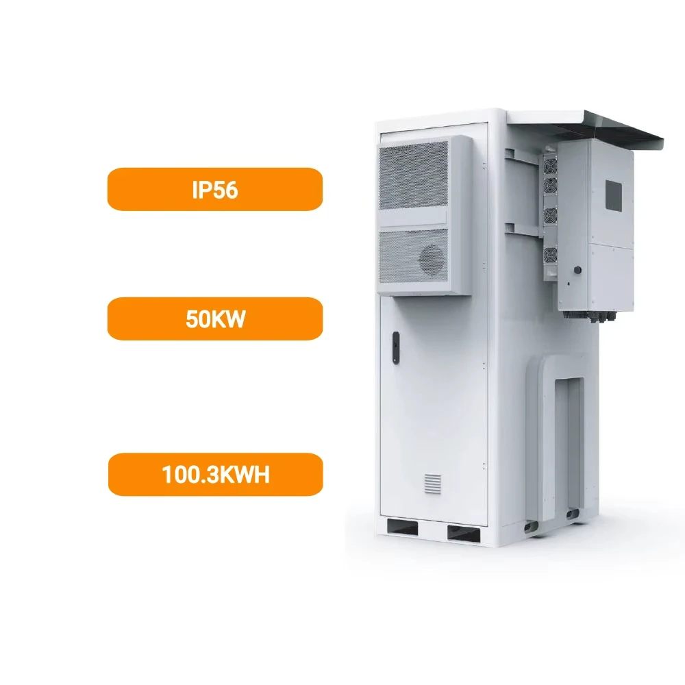 Bluesun Complete Set 50KW Solar Power System Hybrid Off Grid Photovoltaic Energy Conversion System with 100KWh Battery Cabinet