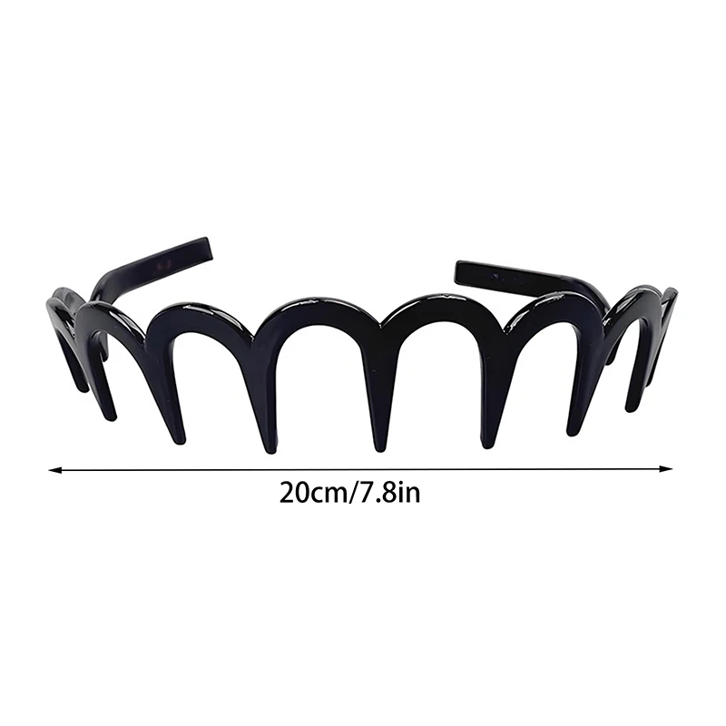 New Headband Hair Comb Zigzag Band Notched Headband Woman Man Girl Christmas Birthday Gift Rescue Broken Hair Artifact view 6