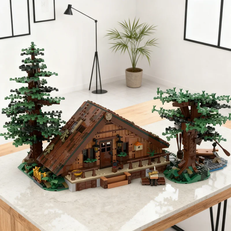 

2120pcs MOC Forest Cabin Ideas CUUSOO Model Building Blocks Construction Christmas Gifts Toy Creative DIY Idea Brick Kids Toys